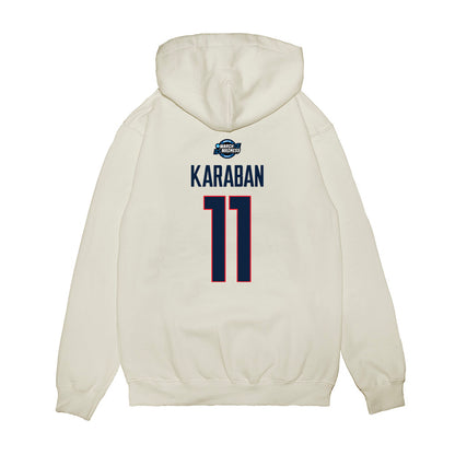 UConn - NCAA Men's Basketball : Alex Karaban - Premium Hooded Sweatshirt-1