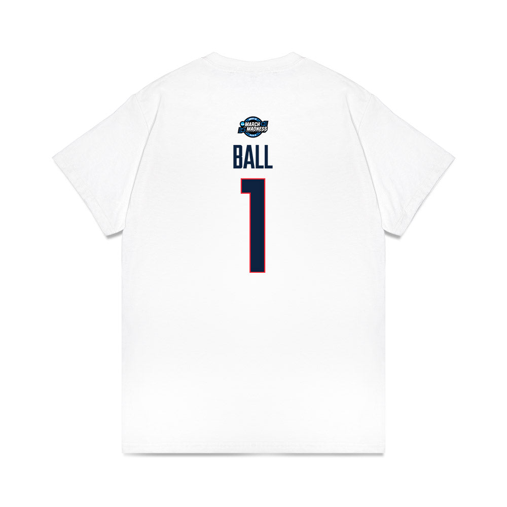 UConn - NCAA Men's Basketball : Solo Ball - Premium T-Shirt-1