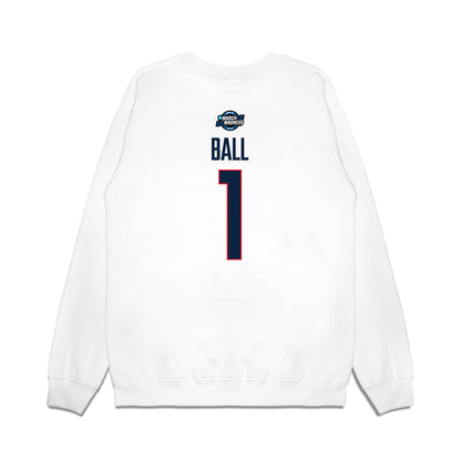 UConn - NCAA Men's Basketball : Solo Ball - Premium Crewneck Sweatshirt-1