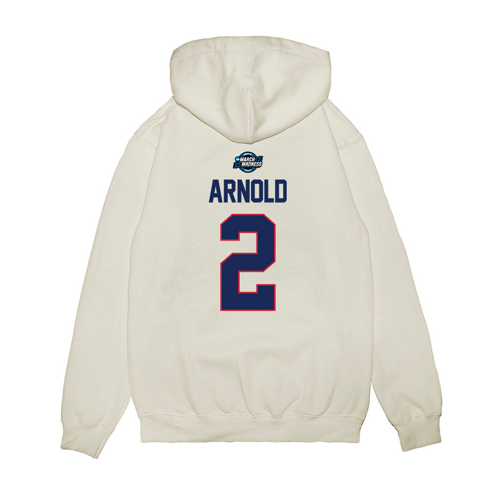 Arizona - NCAA Men's Basketball : Addison Arnold - Premium Hooded Sweatshirt-1