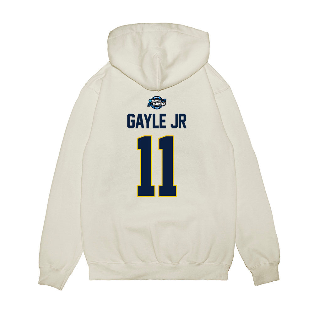 Michigan - NCAA Men's Basketball : Roddy Gayle Jr - NCAA® March Madness® 2025 Sweet 16 Shersey Premium Hooded Sweatshirt-1