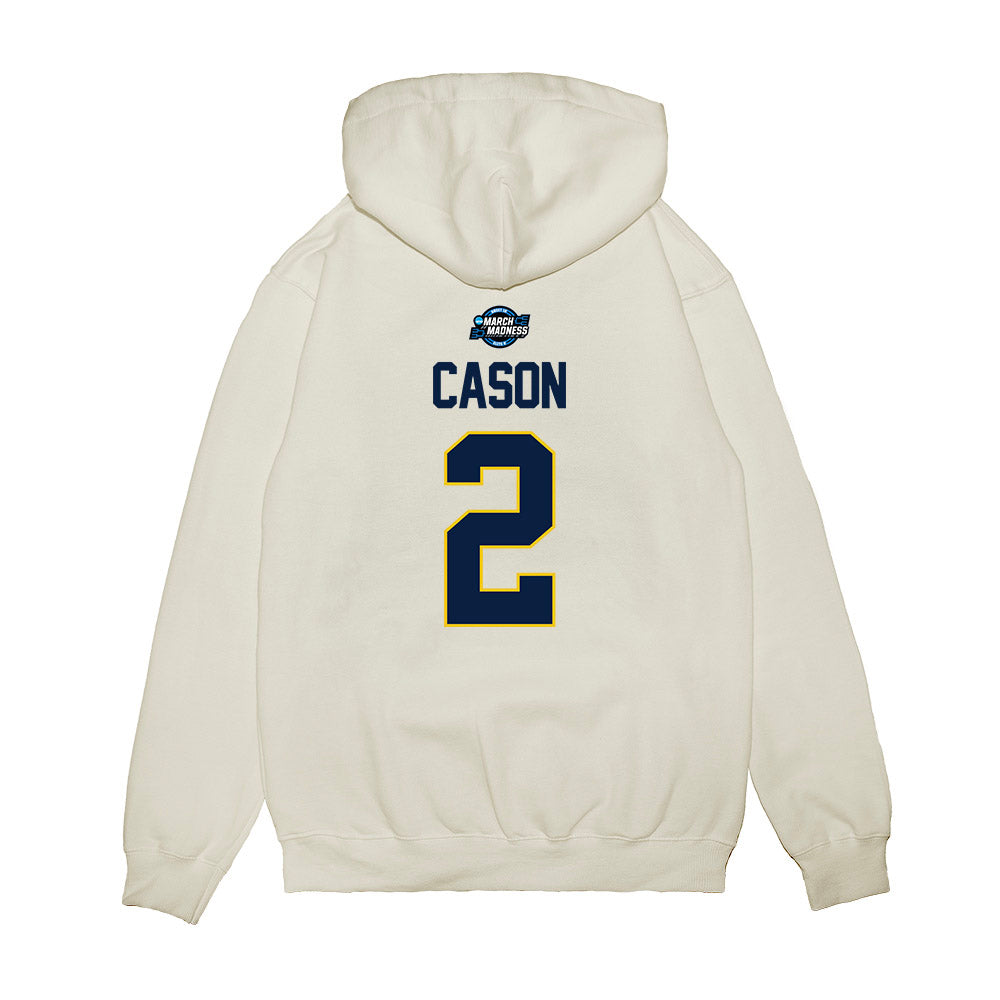 Michigan - NCAA Men's Basketball : Lorenzo Cason - NCAA® March Madness® 2025 Sweet 16 Shersey Premium Hooded Sweatshirt-1