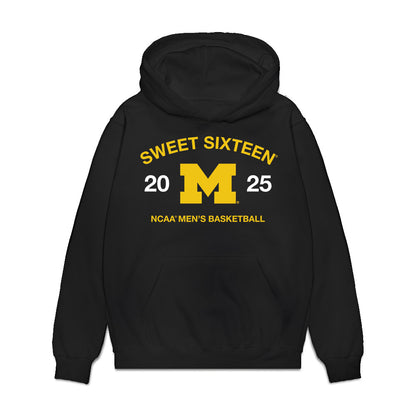 Michigan - NCAA Men's Basketball : - NCAA® March Madness® 2025 Sweet 16 Roster Premium Hooded Sweatshirt-0