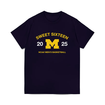Michigan - NCAA Men's Basketball : - NCAA® March Madness® 2025 Sweet 16 Roster Premium T-Shirt-0