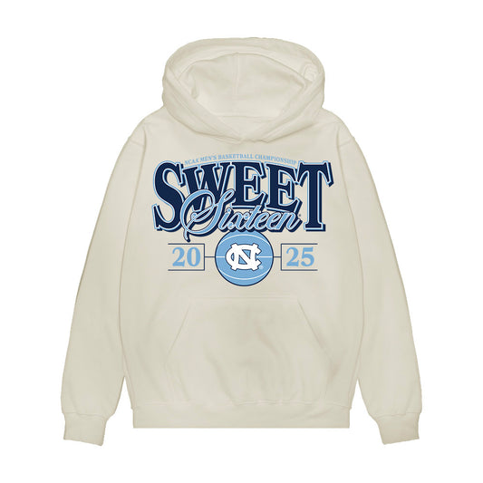 UNC - NCAA Men's Basketball : Seth Trimble - NCAA® March Madness® 2025 Sweet 16 Shersey Premium Hooded Sweatshirt-0