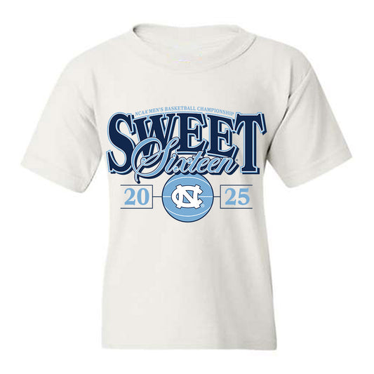 UNC - NCAA Men's Basketball : Seth Trimble - NCAA® March Madness® 2025 Sweet 16 Shersey Youth T-Shirt-0