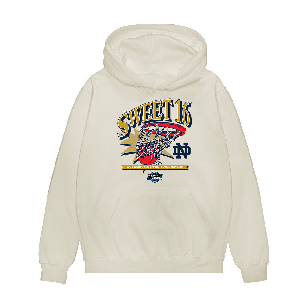 Notre Dame - NCAA Women's Basketball : Cassandre Prosper - NCAA® March Madness® 2025 Sweet 16 Shersey Premium Hooded Sweatshirt-0