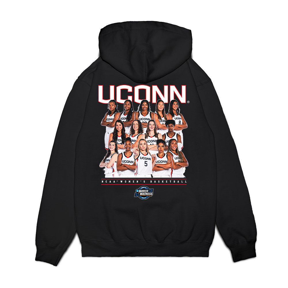 UConn - NCAA Women's Basketball : NCAA® March Madness® 2025 Sweet 16 Team Premium Hooded Sweatshirt-1