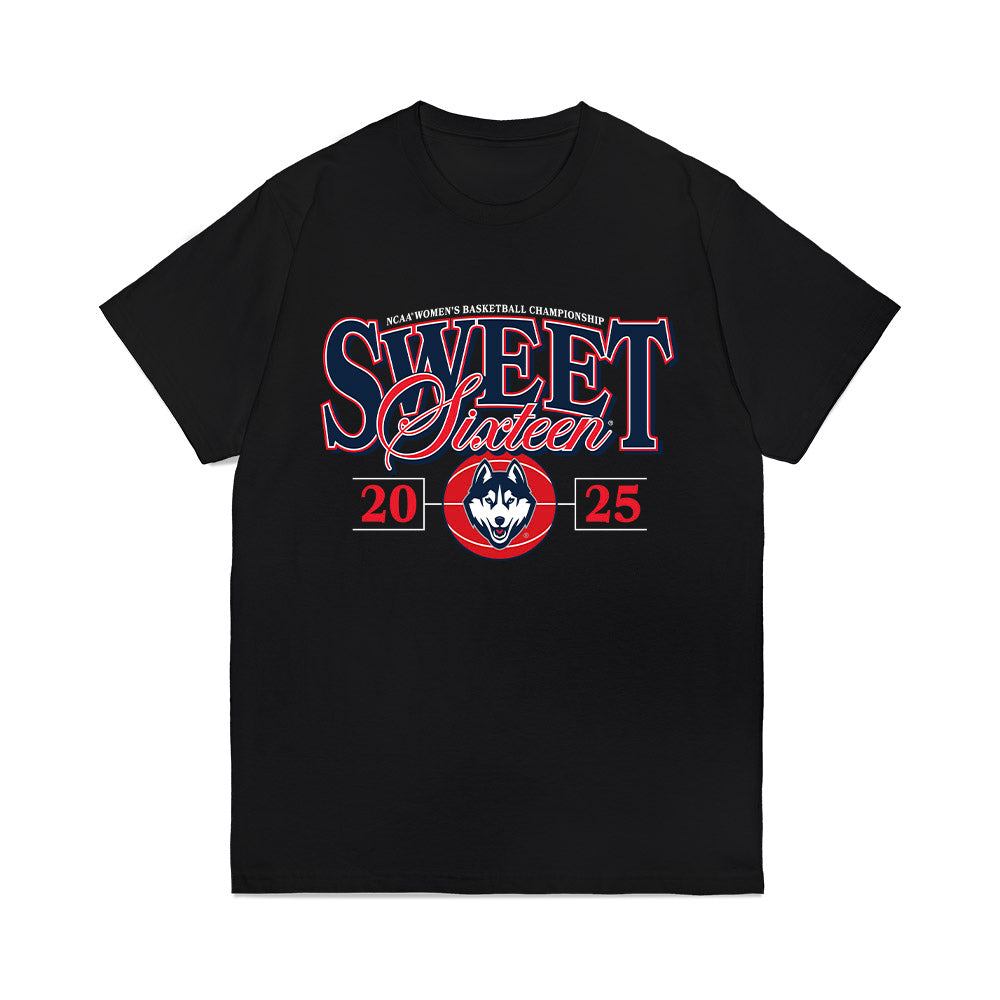 UConn - NCAA Women's Basketball : NCAA® March Madness® 2025 Sweet 16 Team Premium T-Shirt-0