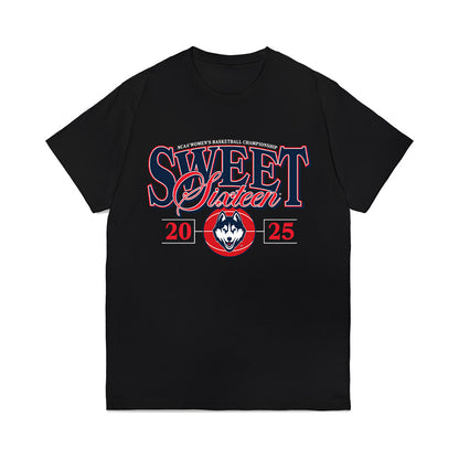 UConn - NCAA Women's Basketball : NCAA® March Madness® 2025 Sweet 16 Team Premium T-Shirt-0