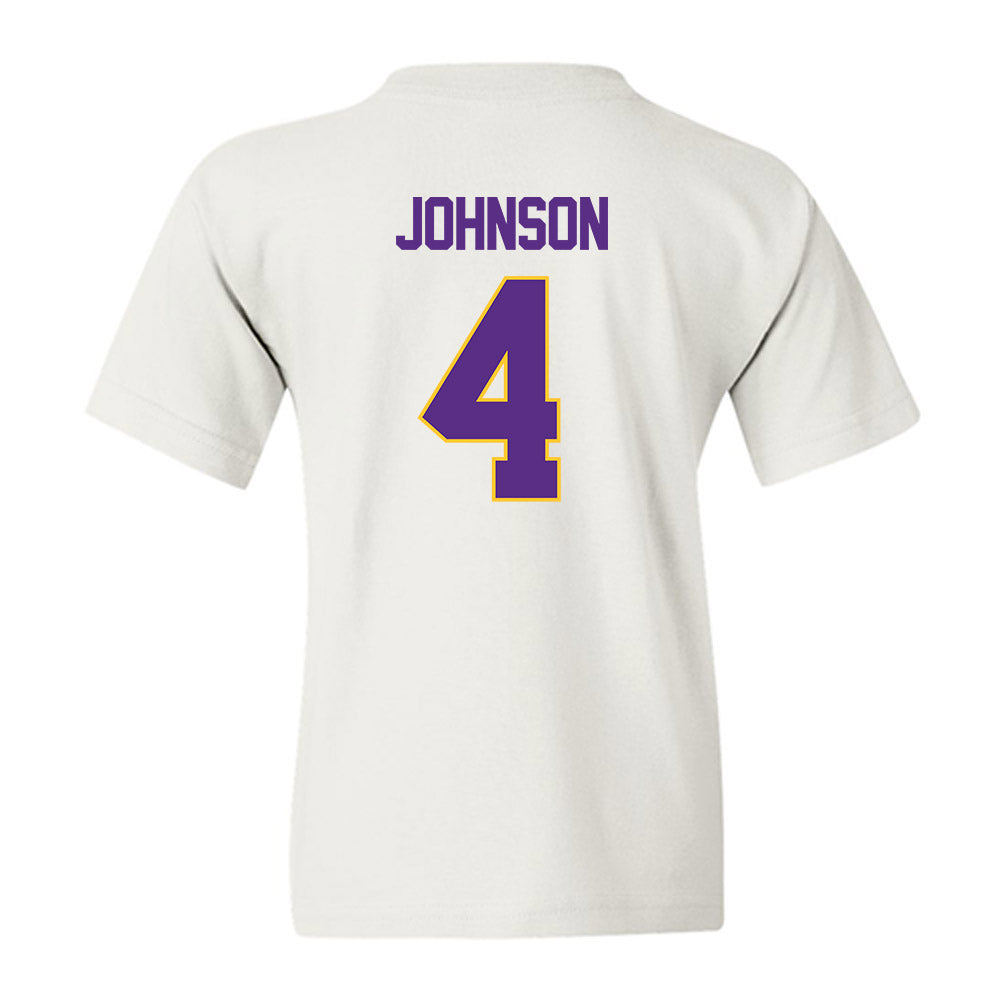 LSU - NCAA Women's Basketball : Flaujae Johnson - NCAA® March Madness® 2025 Sweet 16 Shersey Youth T-Shirt-1