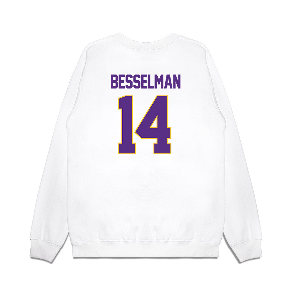 LSU - NCAA Women's Basketball : Izzy Besselman - NCAA® March Madness® 2025 Sweet 16 Shersey Premium Crewneck Sweatshirt-1