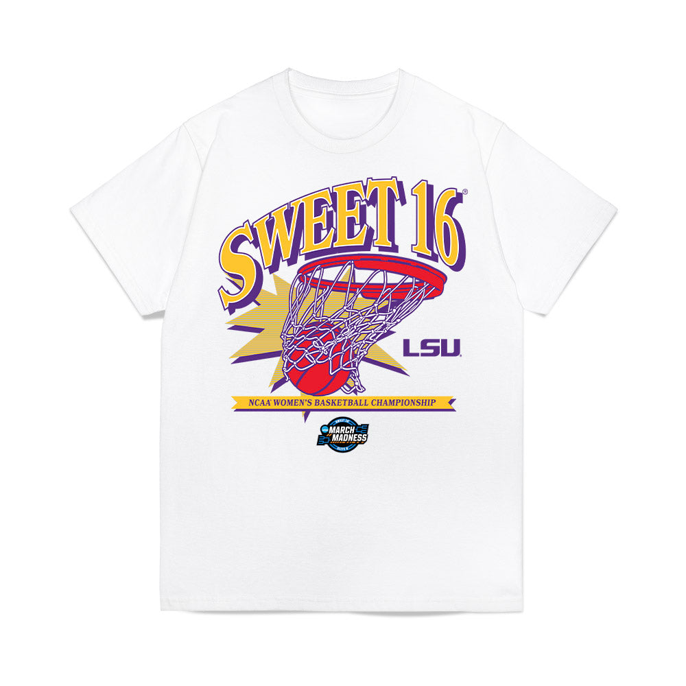 LSU - NCAA Women's Basketball : Izzy Besselman - NCAA® March Madness® 2025 Sweet 16 Shersey Premium T-Shirt-0