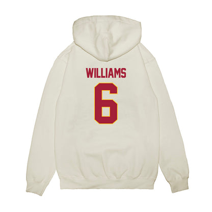 USC - NCAA Women's Basketball : Laura Williams - NCAA® March Madness® 2025 Sweet 16 Shersey Premium Hooded Sweatshirt-1