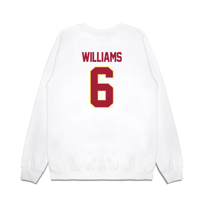 USC - NCAA Women's Basketball : Laura Williams - NCAA® March Madness® 2025 Sweet 16 Shersey Premium Crewneck Sweatshirt-1