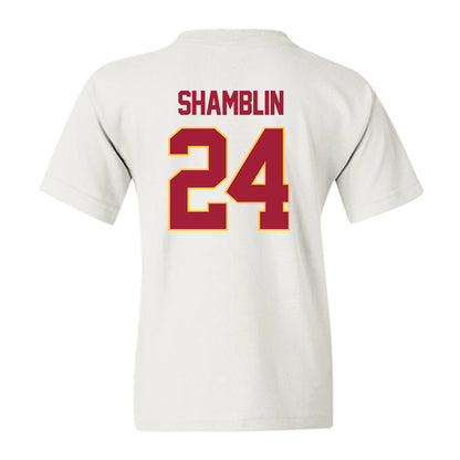 USC - NCAA Women's Basketball : Brooklyn Shamblin - NCAA® March Madness® 2025 Sweet 16 Shersey Youth T-Shirt-1