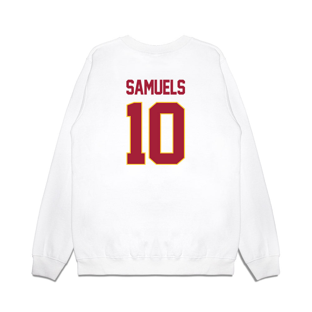 USC - NCAA Women's Basketball : Malia Samuels - NCAA® March Madness® 2025 Sweet 16 Shersey Premium Crewneck Sweatshirt-1