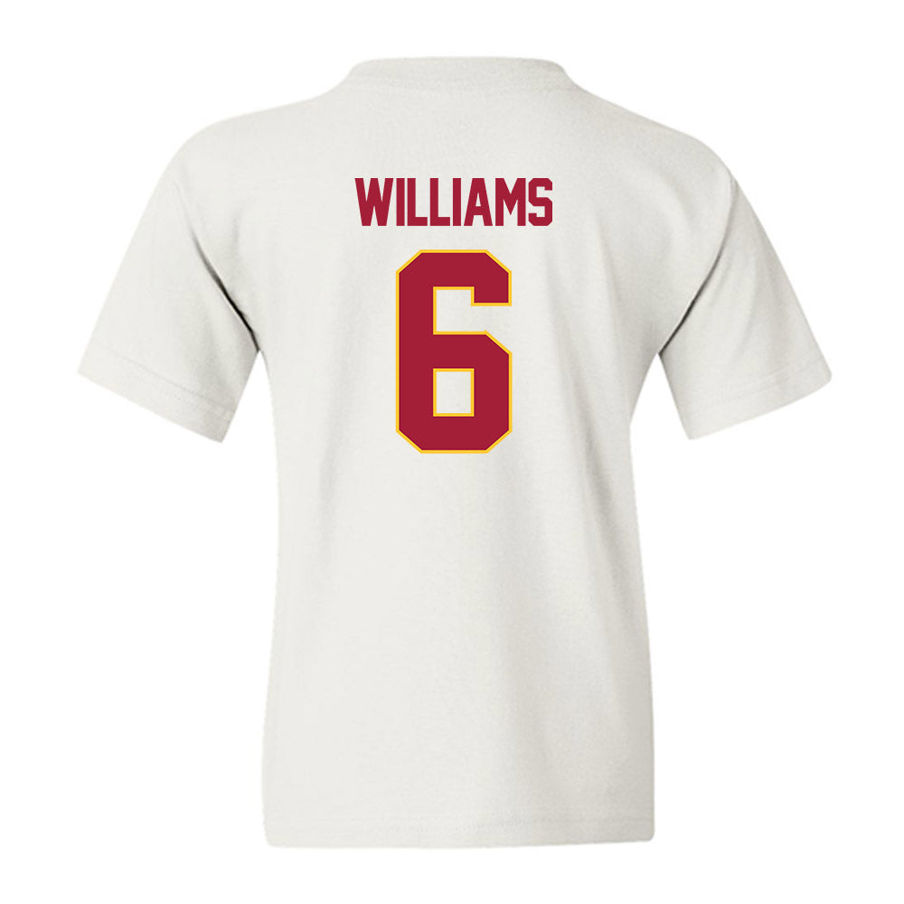 USC - NCAA Women's Basketball : Laura Williams - NCAA® March Madness® 2025 Sweet 16 Shersey Youth T-Shirt-1