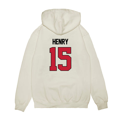 Ohio State - NCAA Women's Basketball : Seini Henry - NCAA® March Madness® 2025 Sweet 16 Shersey Premium Hooded Sweatshirt-1