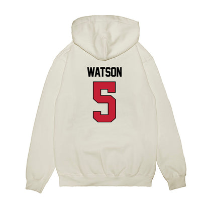 Ohio State - NCAA Women's Basketball : Ava Watson - NCAA® March Madness® 2025 Sweet 16 Shersey Premium Hooded Sweatshirt-1