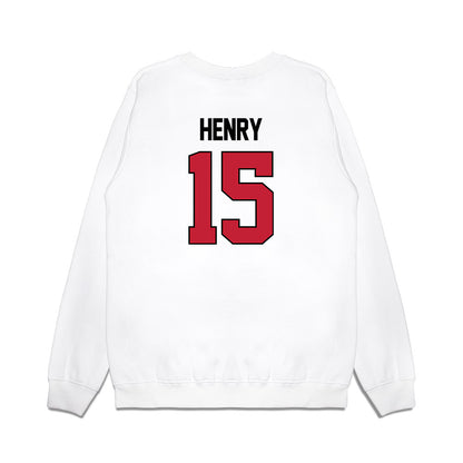 Ohio State - NCAA Women's Basketball : Seini Henry - NCAA® March Madness® 2025 Sweet 16 Shersey Premium Crewneck Sweatshirt-1