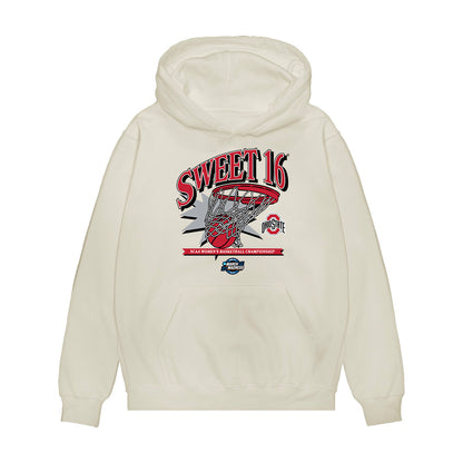 Ohio State - NCAA Women's Basketball : Ava Watson - NCAA® March Madness® 2025 Sweet 16 Shersey Premium Hooded Sweatshirt-0