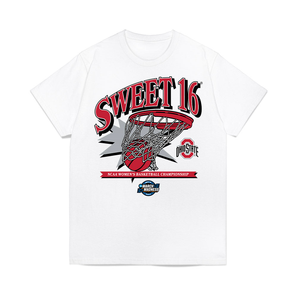 Ohio State - NCAA Women's Basketball : Seini Henry - NCAA® March Madness® 2025 Sweet 16 Shersey Premium T-Shirt-0