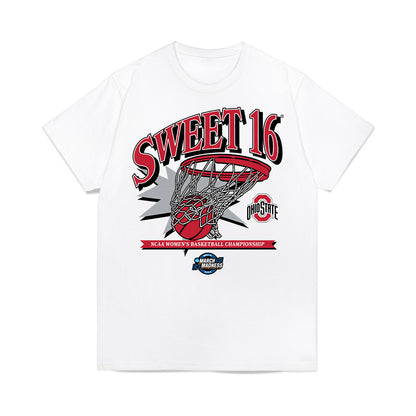 Ohio State - NCAA Women's Basketball : Seini Henry - NCAA® March Madness® 2025 Sweet 16 Shersey Premium T-Shirt-0