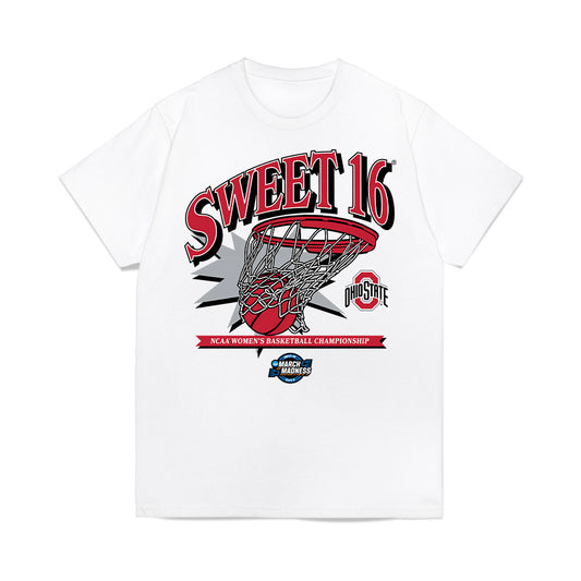 Ohio State - NCAA Women's Basketball : Seini Henry - NCAA® March Madness® 2025 Sweet 16 Shersey Premium T-Shirt-0