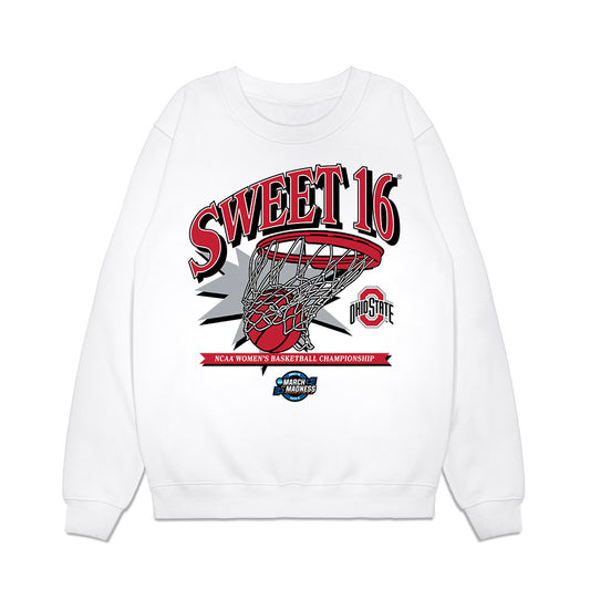 Ohio State - NCAA Women's Basketball : Ava Watson - NCAA® March Madness® 2025 Sweet 16 Shersey Premium Crewneck Sweatshirt-0