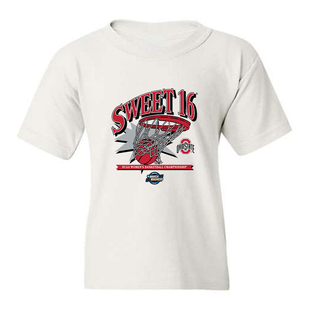 Ohio State - NCAA Women's Basketball : Seini Henry - NCAA® March Madness® 2025 Sweet 16 Shersey Youth T-Shirt-0