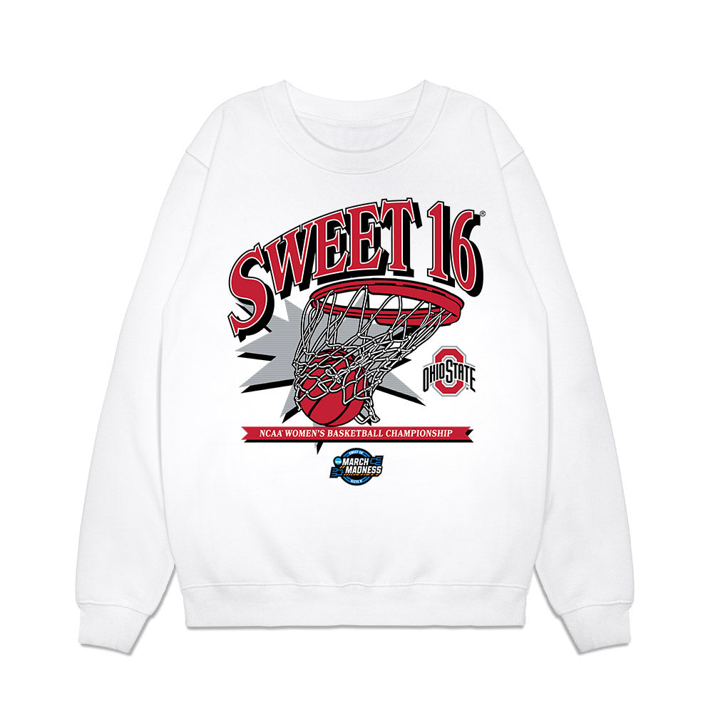 Ohio State - NCAA Women's Basketball : Seini Henry - NCAA® March Madness® 2025 Sweet 16 Shersey Premium Crewneck Sweatshirt-0