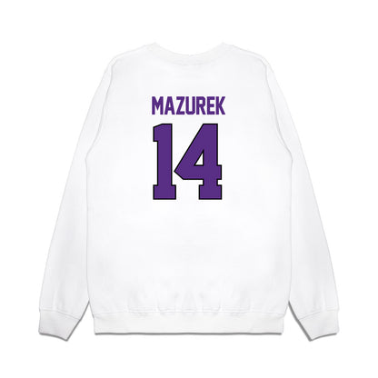 TCU - NCAA Women's Basketball : Natalie Mazurek - NCAA® March Madness® 2025 Sweet 16 Shersey Premium Crewneck Sweatshirt-1