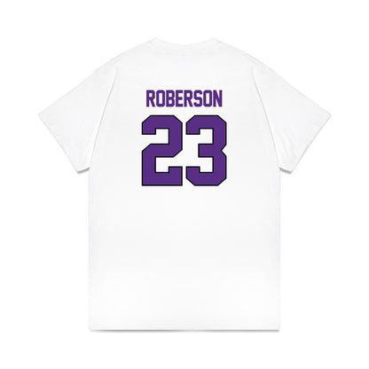 TCU - NCAA Women's Basketball : Aaliyah Roberson - NCAA® March Madness® 2025 Sweet 16 Shersey Premium T-Shirt-1