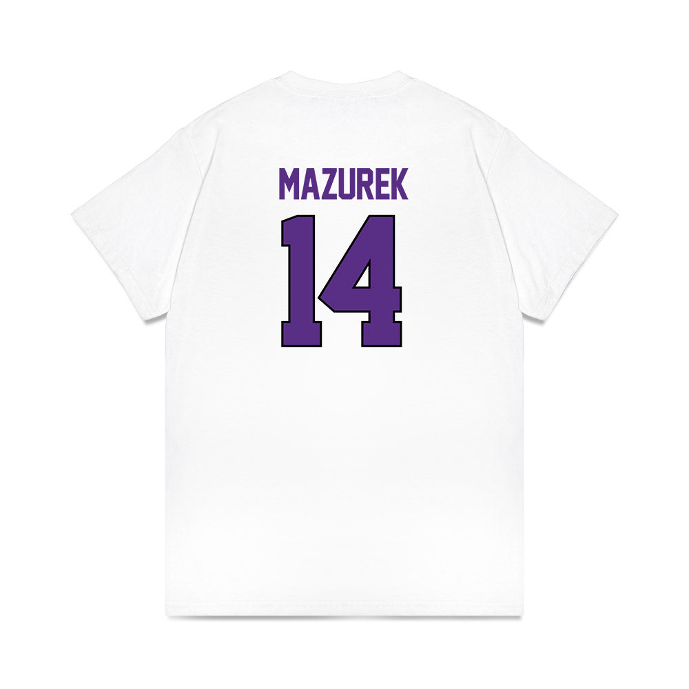 TCU - NCAA Women's Basketball : Natalie Mazurek - NCAA® March Madness® 2025 Sweet 16 Shersey Premium T-Shirt-1