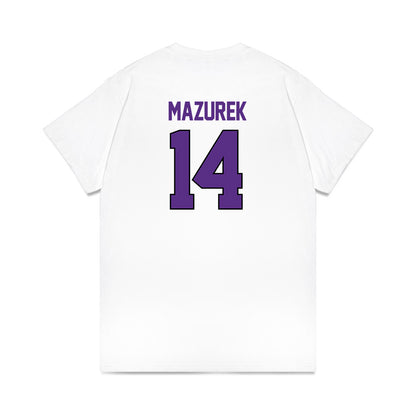 TCU - NCAA Women's Basketball : Natalie Mazurek - NCAA® March Madness® 2025 Sweet 16 Shersey Premium T-Shirt-1