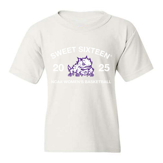 TCU - NCAA Women's Basketball : Donovyn Hunter - NCAA® March Madness® 2025 Sweet 16 Roster Youth T-Shirt-0