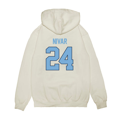UNC - NCAA Women's Basketball : Indya Nivar - NCAA® March Madness® 2025 Sweet 16 Shersey Premium Hooded Sweatshirt-1