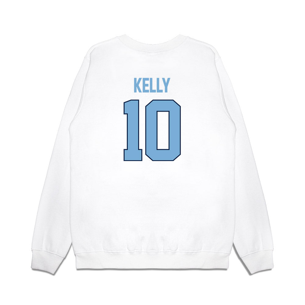UNC - NCAA Women's Basketball : Reniya Kelly - NCAA® March Madness® 2025 Sweet 16 Shersey Premium Crewneck Sweatshirt-1