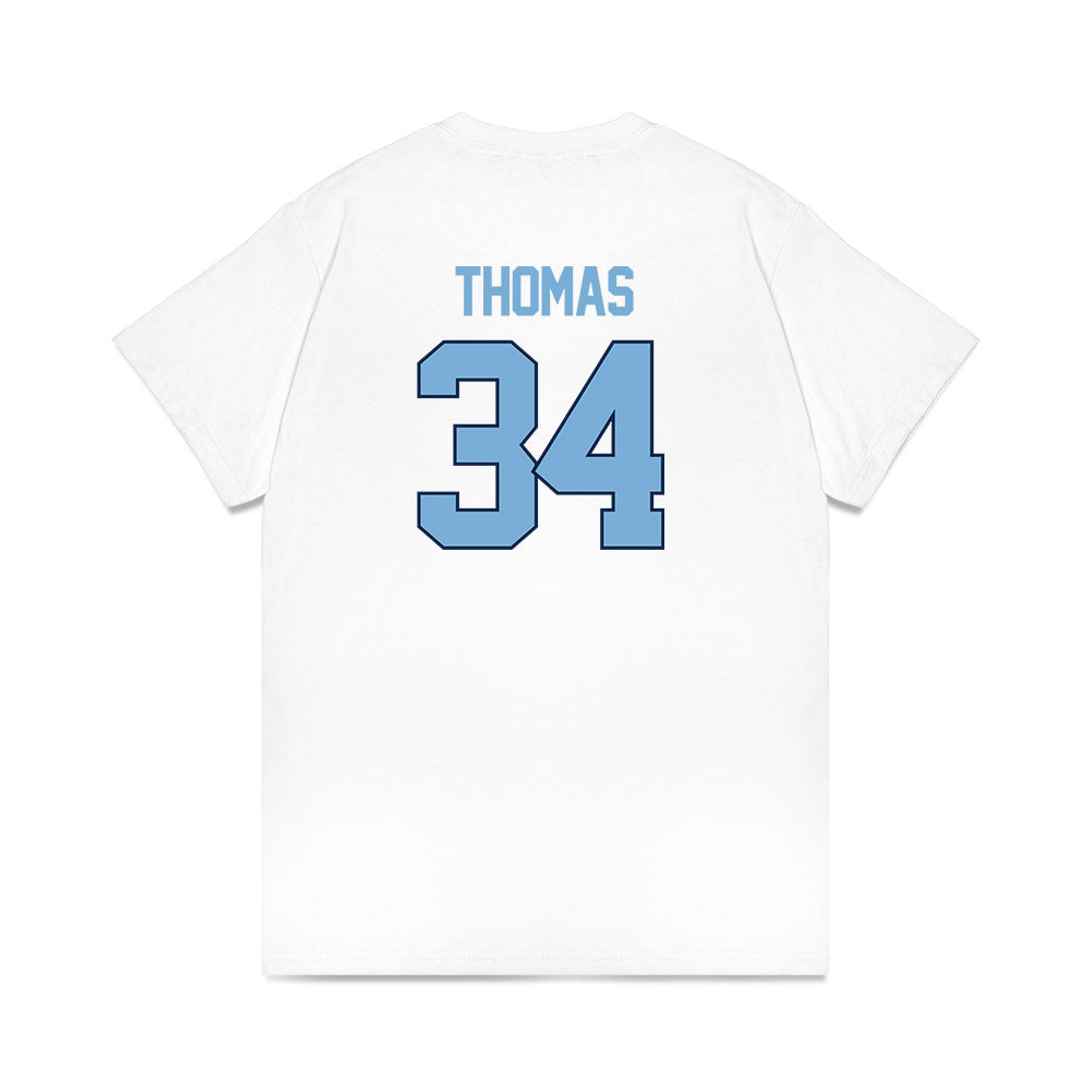 UNC - NCAA Women's Basketball : Blanca Thomas - NCAA® March Madness® 2025 Sweet 16 Shersey Premium T-Shirt-1