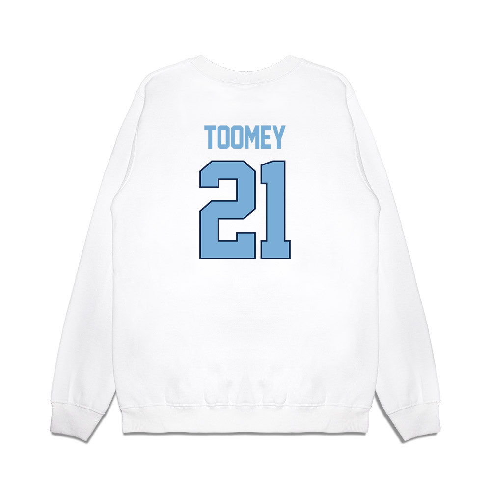 UNC - NCAA Women's Basketball : Ciera Toomey - NCAA® March Madness® 2025 Sweet 16 Shersey Premium Crewneck Sweatshirt-1