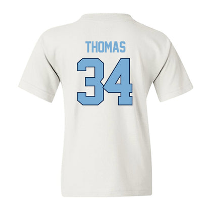 UNC - NCAA Women's Basketball : Blanca Thomas - NCAA® March Madness® 2025 Sweet 16 Shersey Youth T-Shirt-1