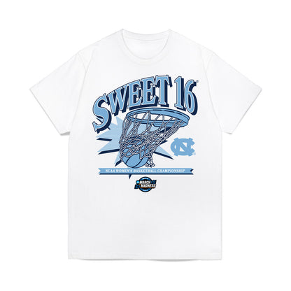 UNC - NCAA Women's Basketball : Blanca Thomas - NCAA® March Madness® 2025 Sweet 16 Shersey Premium T-Shirt-0