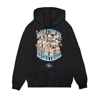 UNC - NCAA Women's Basketball : - NCAA® March Madness® 2025 Sweet 16 Team Premium Hooded Sweatshirt-1