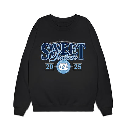 UNC - NCAA Women's Basketball : - NCAA® March Madness® 2025 Sweet 16 Team Premium Crewneck Sweatshirt-0