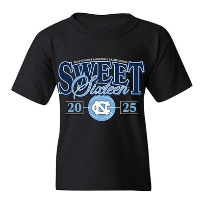 UNC - NCAA Women's Basketball : - NCAA® March Madness® 2025 Sweet 16 Team Youth T-Shirt-0