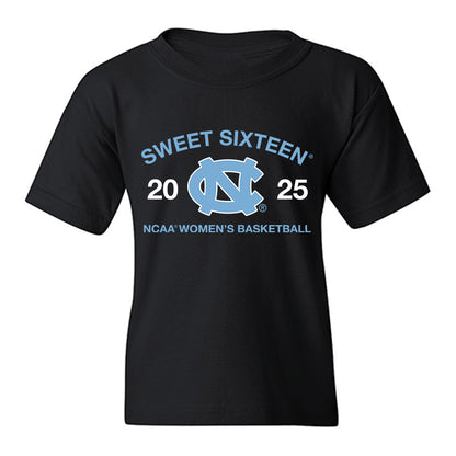 UNC - NCAA Women's Basketball : - NCAA® March Madness® 2025 Sweet 16 Roster Youth T-Shirt-0