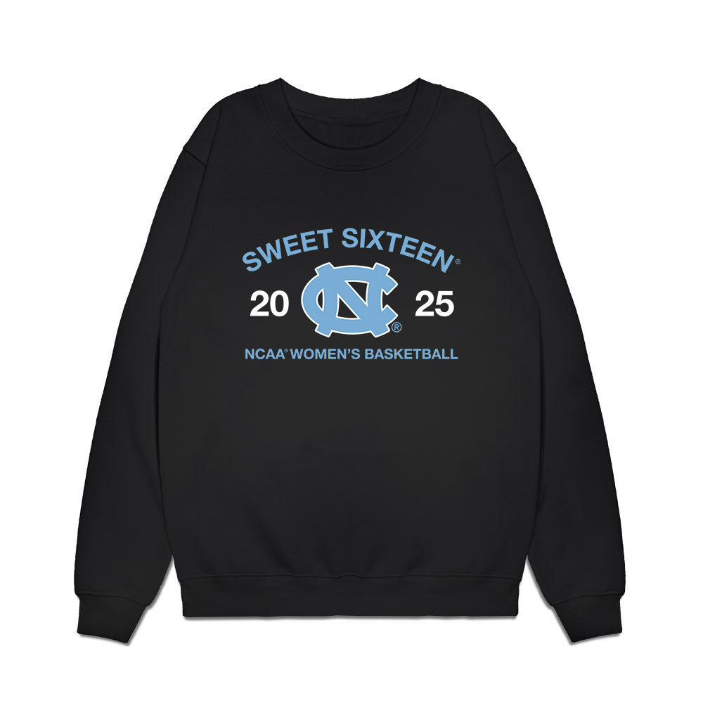 UNC - NCAA Women's Basketball : - NCAA® March Madness® 2025 Sweet 16 Roster Premium Crewneck Sweatshirt-0