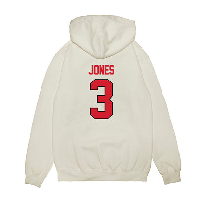 NC State - NCAA Women's Basketball : Zamareya Jones - NCAA® March Madness® 2025 Sweet 16 Shersey Premium Hooded Sweatshirt-1