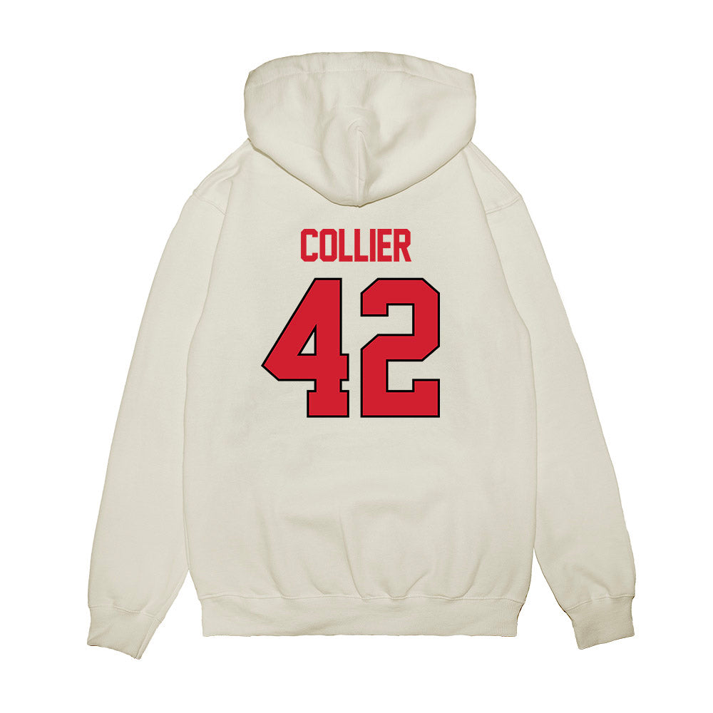 NC State - NCAA Women's Basketball : Mallory Collier - NCAA® March Madness® 2025 Sweet 16 Shersey Premium Hooded Sweatshirt-1